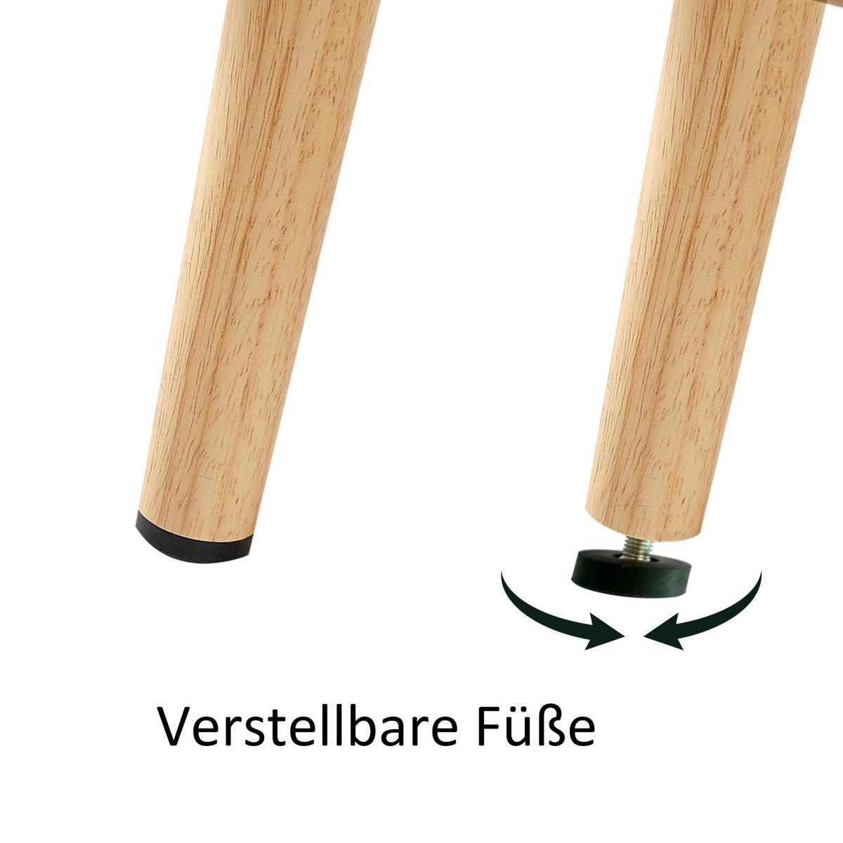 COUCHTISCH rattanoptik holz natur schiebetür - Naturfarben, Holzwerkstoff (55/105/40cm) - Urban Meuble