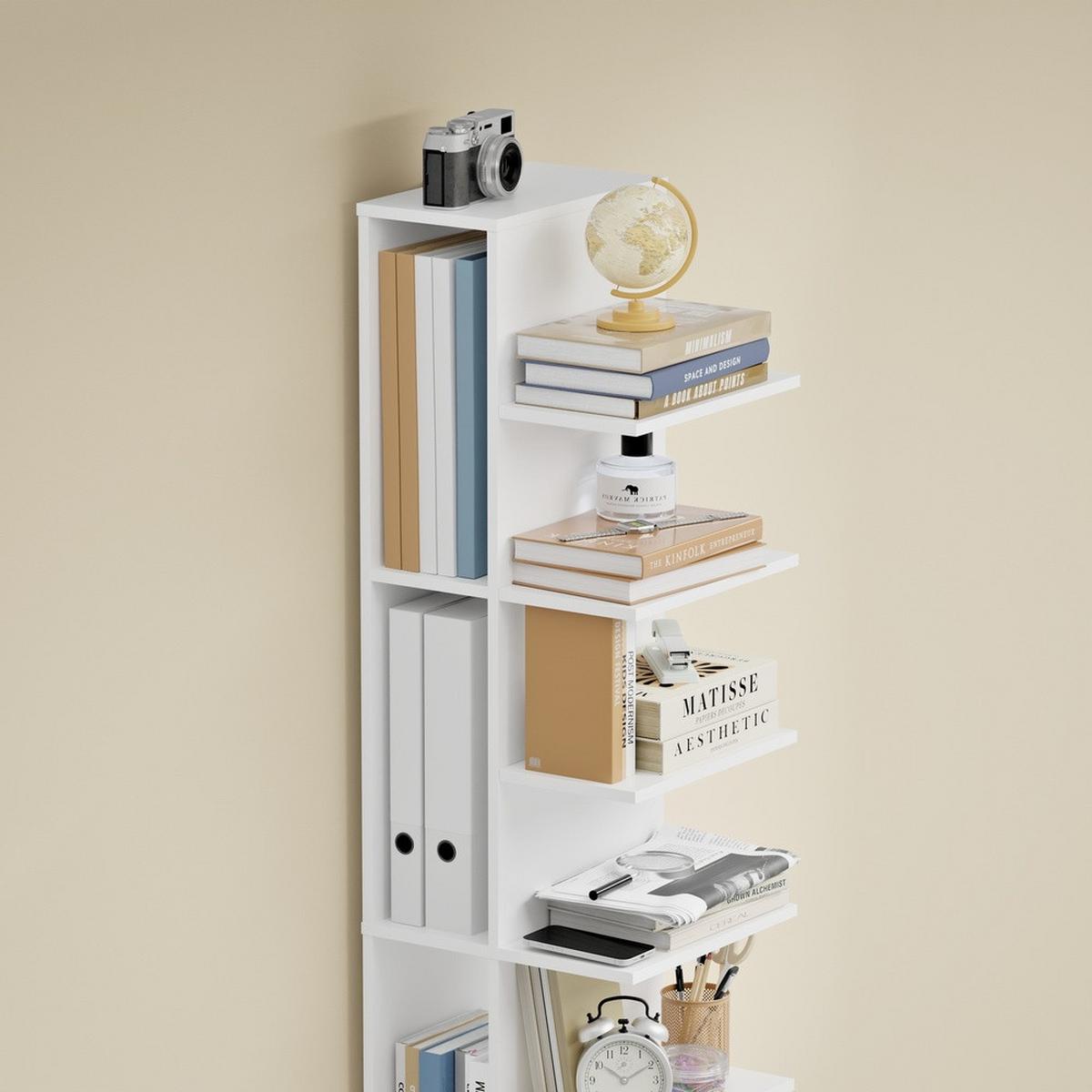 HOCHREGAL mit sieben Ablagen STR14-H-W - Ahornfarben, Fell (30/146.8/32.5cm) - SoBuy