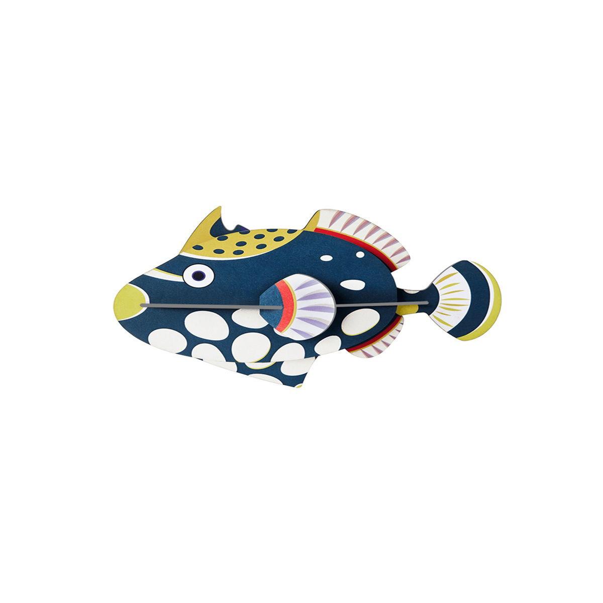WANDDEKO Punktierter Fisch 5/9.7 cm - Multicolor, Wellpappe (5/9.7/15cm) - Studio Roof