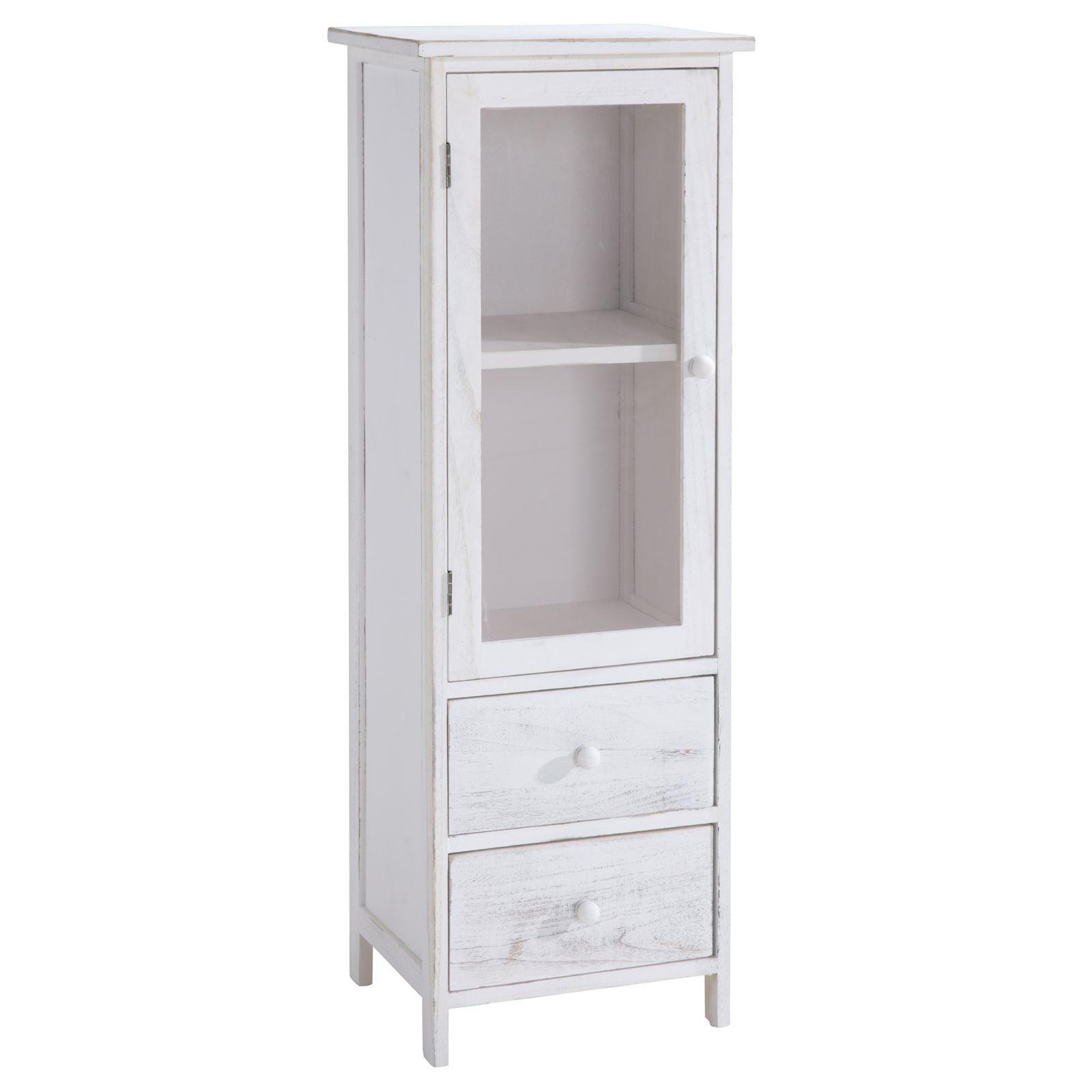 VITRINE ETANIA weiß - Weiß, Holz (32/104/27cm) - CARO-Möbel