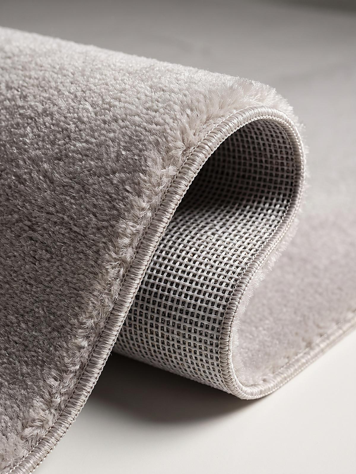 HOCHFLORTEPPICH Antirutsch Uni ALDAN Polyester Beige 60 x 110 cm - Beige, Textil (120/160cm) - KADIMA DESIGN