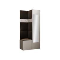 GARDEROBEN-SET Orion XXV - Kaschmir/Braun, Holzwerkstoff/Kunststoff (82/186/46cm) - MIRJAN24