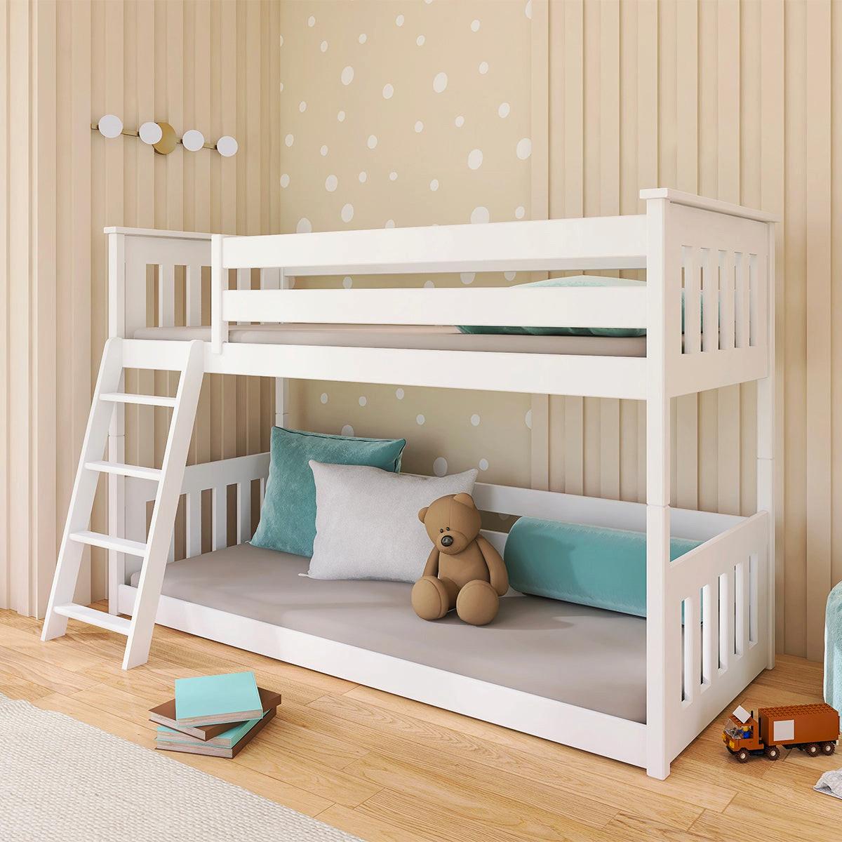 BETT 90/200 Timeo Weiß - Weiß, Holzwerkstoff (90/200cm) - Petits-meubles
