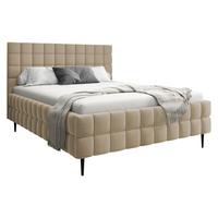 POLSTERBETT Ardea Leg - Hellbraun/Schwarz, Holz/Textil (160/200cm) - MIRJAN24