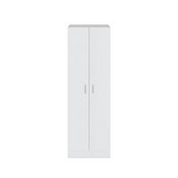 SCHRANK 2-türig, weiß 58,5/181/37 cm - Weiß, Holzwerkstoff (37/180/11.5cm) - Calicosy