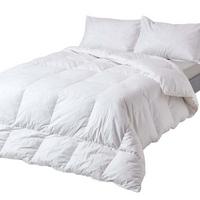 WINTERDECKE extra warm 260/220 cm, Entenfedern & Daunen - Weiß, Textil (260/220cm) - Homescapes