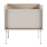 NACHTTISCH Tovi Kaschmirgrau / Holzoptik Eiche 50 cm - Kaschmir, Holzwerkstoff/Metall (48.2/48.5/36.4cm) - Selsey