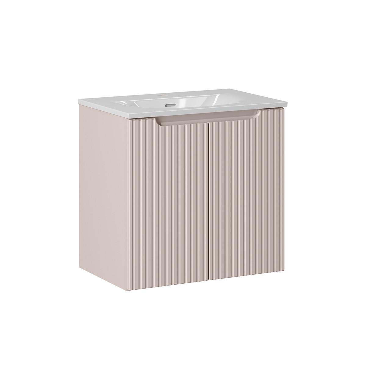 WASCHTISCH 60cm Riva Kaschmir - Beige, Holzwerkstoff (60/57/40cm) - Petits-meubles