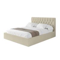POLSTERBETT mit Bettkasten und Lattenrost, Bett mit Matratze H3/H4 - RENO 180x200 Beige - Taupe, Holzwerkstoff/Textil (180/200cm) - ALTDECOR