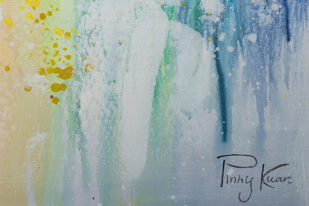 ACRYLBILD HANDGEMALT 120/60 cm - Multicolor/Grau, Holz/Textil (120/60cm) - KUNSTLOFT