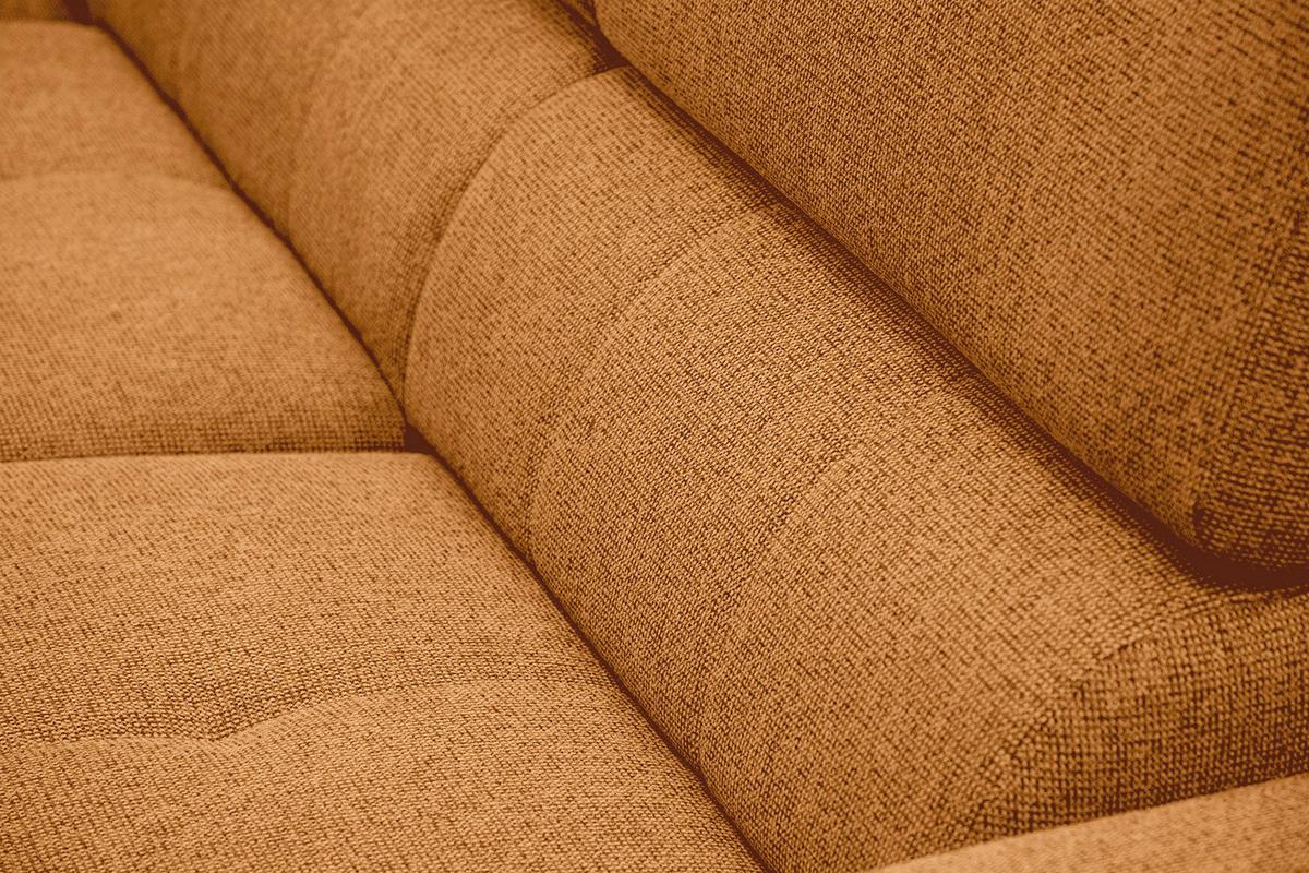ECKSOFA FIERO 5-Sitzer, orange - Schwarz/Orange, Holzwerkstoff/Textil (158/269cm) - Wozimo