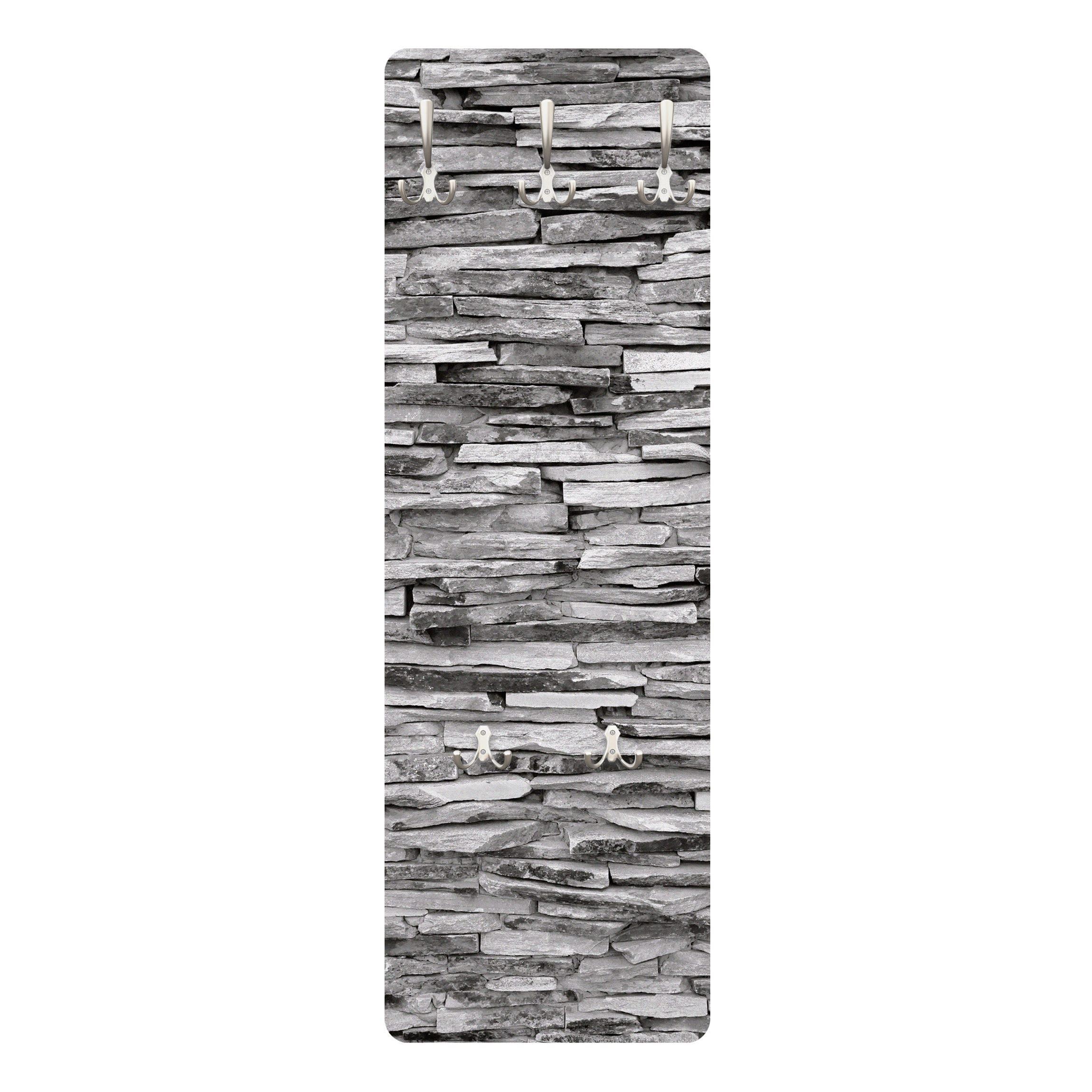 WANDGARDEROBE - Arizona Stonewall 34/105 cm - Grau, Holzwerkstoff (34/105/1.6cm) - Bilderwelten