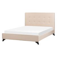 POLSTERBETT 140/200cm Beige Ambassador - Beige, Textil (140/200cm) - Beliani