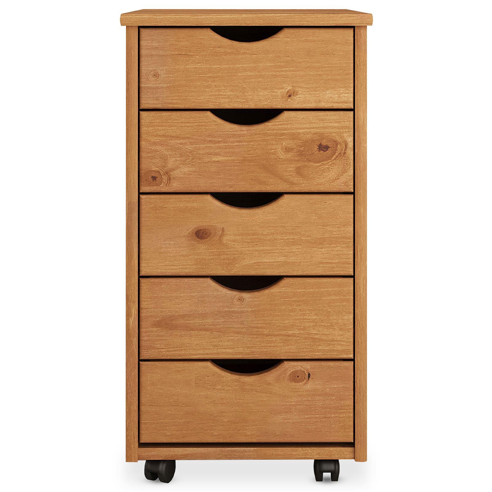 ROLLCONTAINER LAGOS Eiche - Eichefarben, Holz (35/65/40cm) - IDIMEX