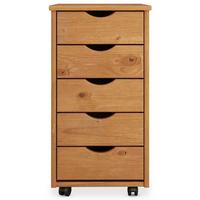 ROLLCONTAINER LAGOS Eiche - Eichefarben, Holz (35/65/40cm) - IDIMEX
