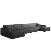 WOHNLANDSCHAFT Celes Premium Xl Scala - Anthrazit, Holzwerkstoff/Textil (462/73/165cm) - Fun Möbel