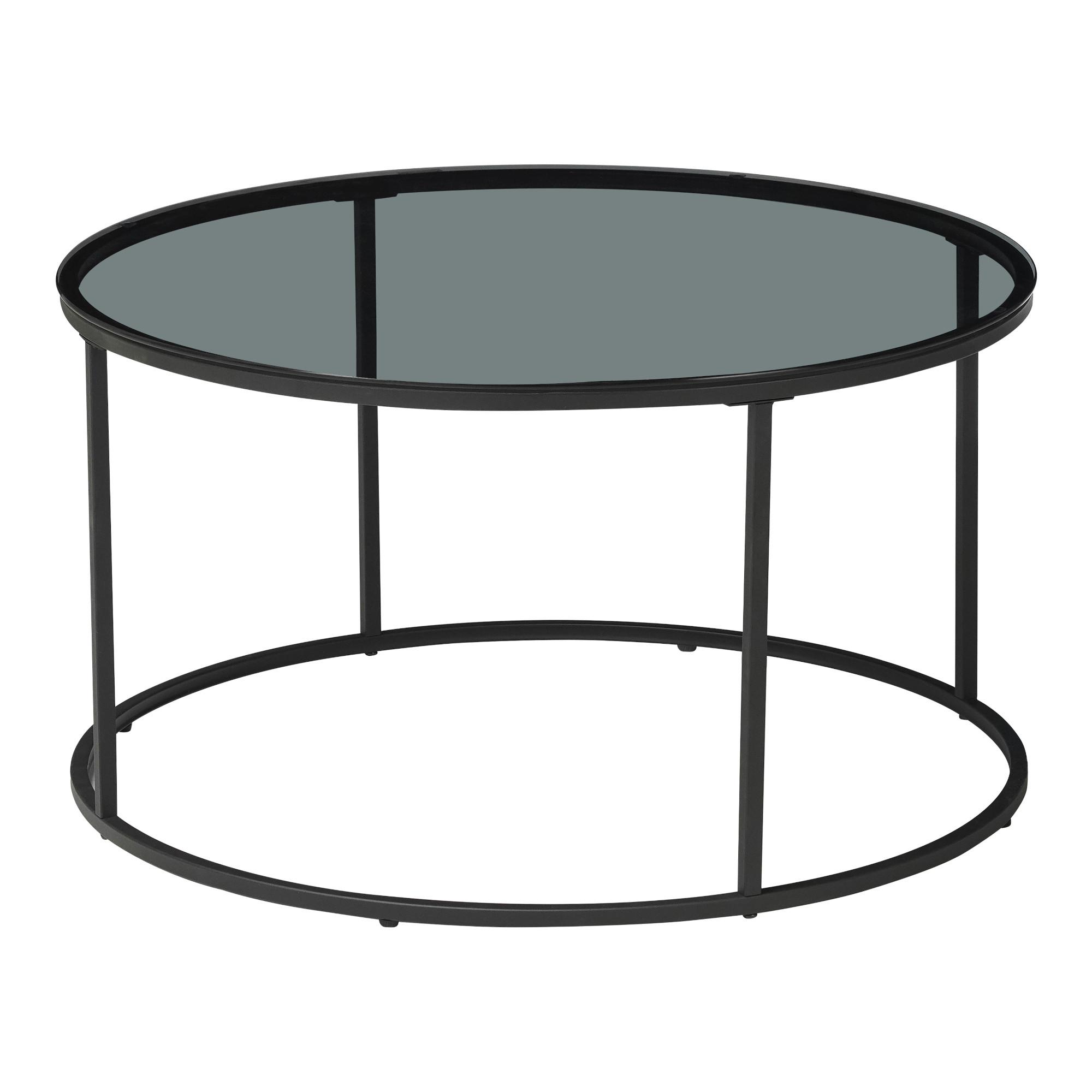 COUCHTISCH Kolari 45/80/80 cm - Schwarz, Metall (80/80/45cm) - [en.casa]