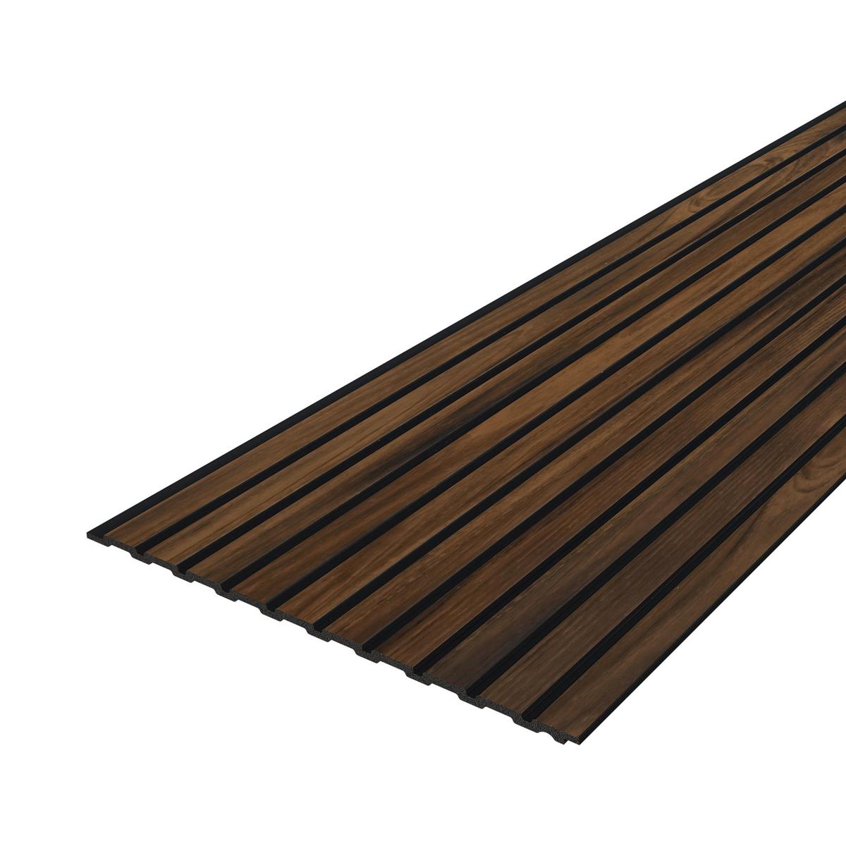 WANDPANEEL-SET Boxtel 18-TLG. - Walnussfarben, Kunststoff (0.7/31.5/195cm) - NEU.HOLZ