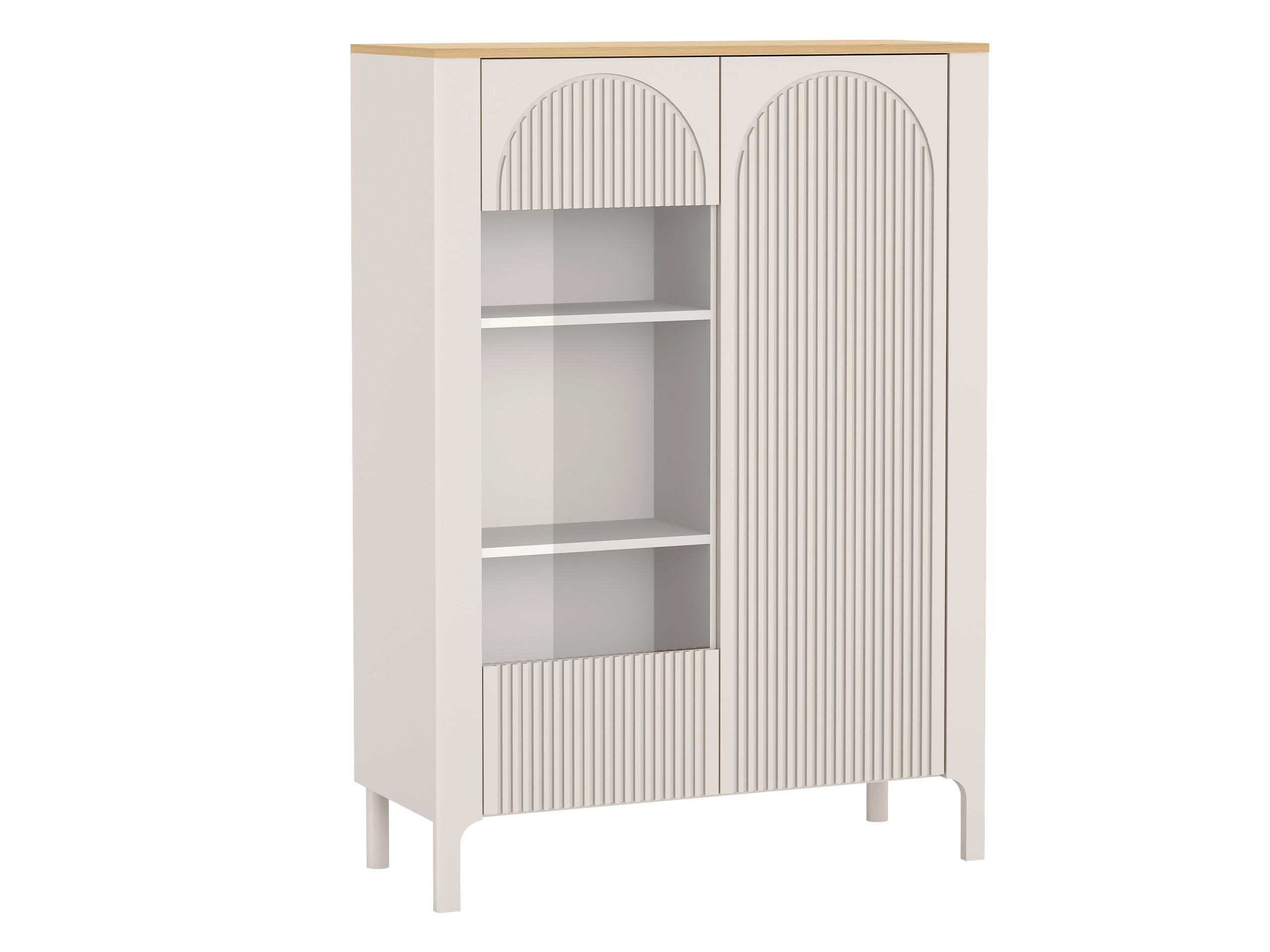 VITRINE Marbella 03 - Kaschmir, Holzwerkstoff (103/146/41cm) - MIRJAN24