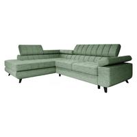 ECKSOFA Nord Premium, Seite: Links - Anthrazit/Mintgrün, Holz/Textil (264/203cm) - MIRJAN24