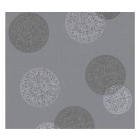 VLIESTAPETE Grau 53/1005 cm - Schwarz/Grau, Textil (53/1cm) - KUNSTLOFT