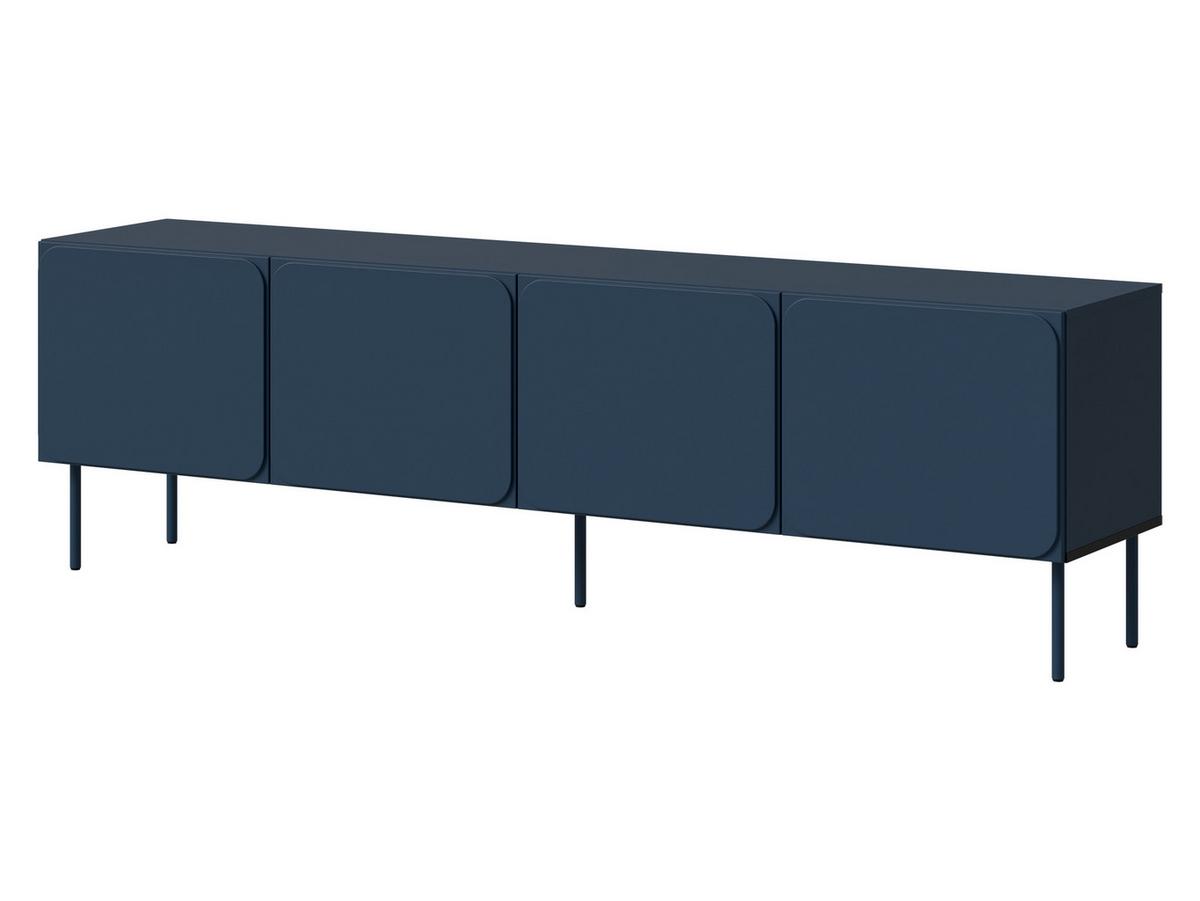TV-LOWBOARD Rafael 200 4D - Blau, Holzwerkstoff/Metall (200/61/40cm) - MIRJAN24
