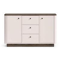 SIDEBOARD Vilavio Kaschmir/Eicheoptik Dunkel 138 cm - Taupe/Dunkelbraun, Holzwerkstoff/Metall (138/85/40cm) - Selsey