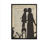 POSTER Mutter Und Tochter A4 Schwarzer Rahmen - Schwarz, Papier (29.7/5/21cm) - Nacnic