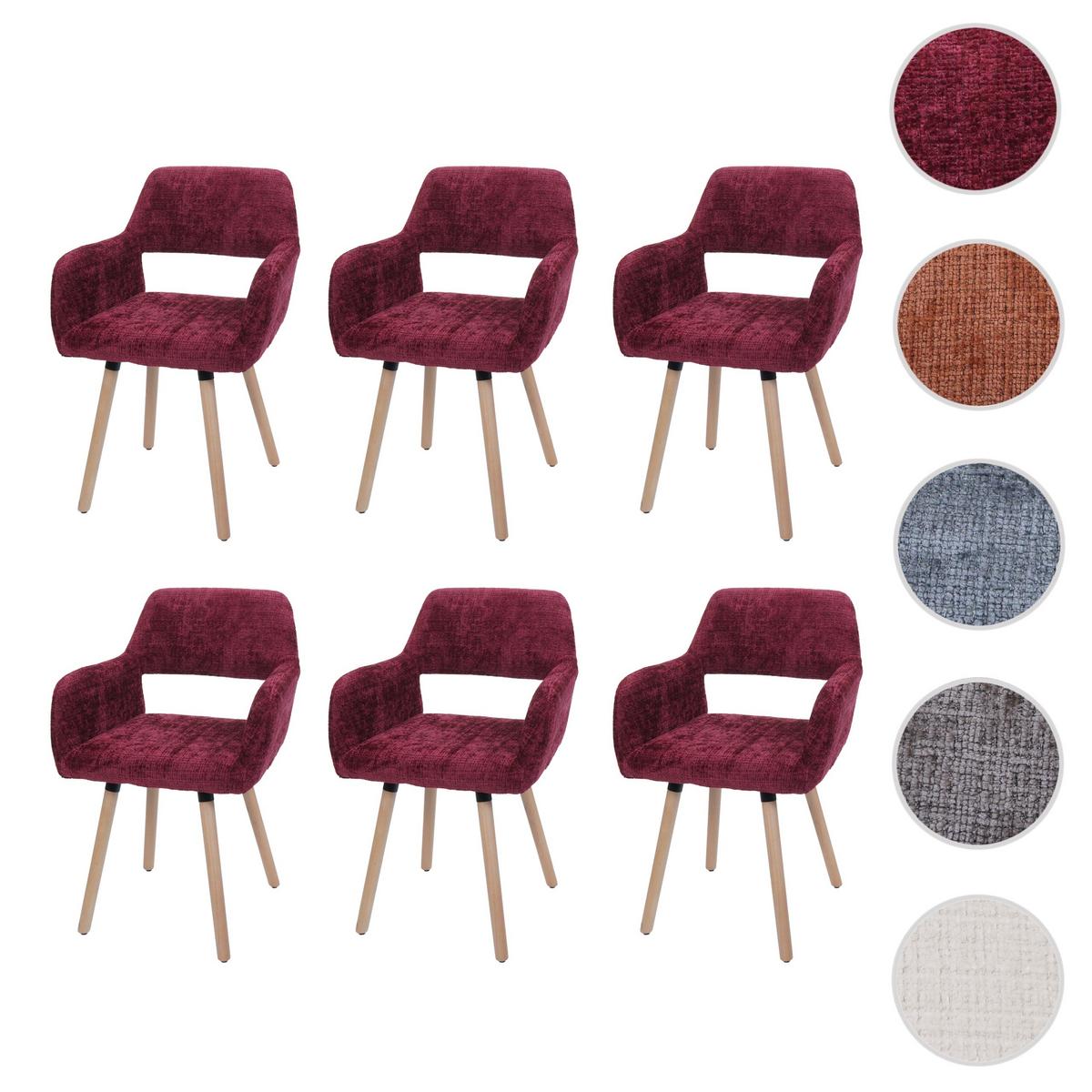 ESSZIMMERSTUHL Bordeaux - Bordeaux, Textil (56/80/53cm) - MCW