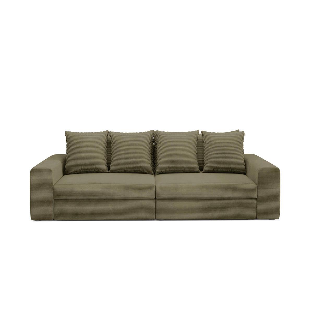 SOFA Paola 3 Sitzplätze Grün - Grün, Holz (272/86/120cm) - Petits-meubles