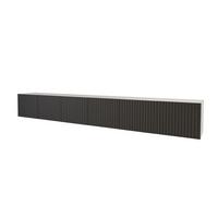 LOWBOARD KITO-W 3x100x40x40 cm - Weiß / Schwarz - Schwarz/Weiß, Holzwerkstoff (300/40/40cm) - ALTDECOR