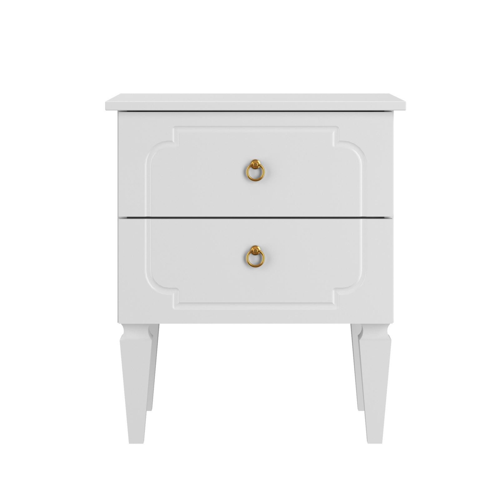 NACHTTISCH Royal - Weiß, Holzwerkstoff (51/59/40cm) - RAUMHIRSCH FURNITURE