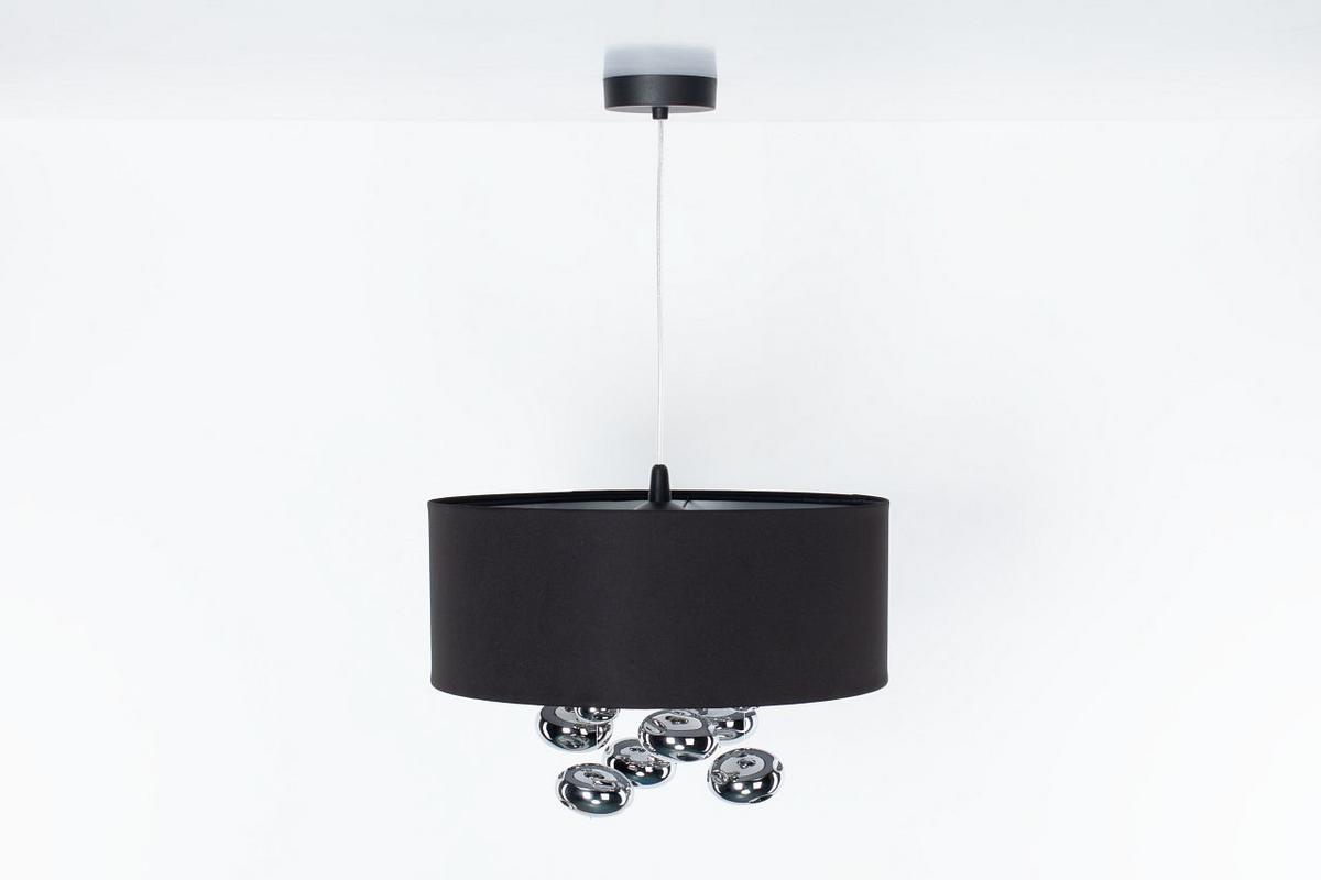 HÄNGELEUCHTE Schwarz 40/96 cm - Silberfarben/Schwarz, Kunststoff (40/1/96cm) - ONZENO