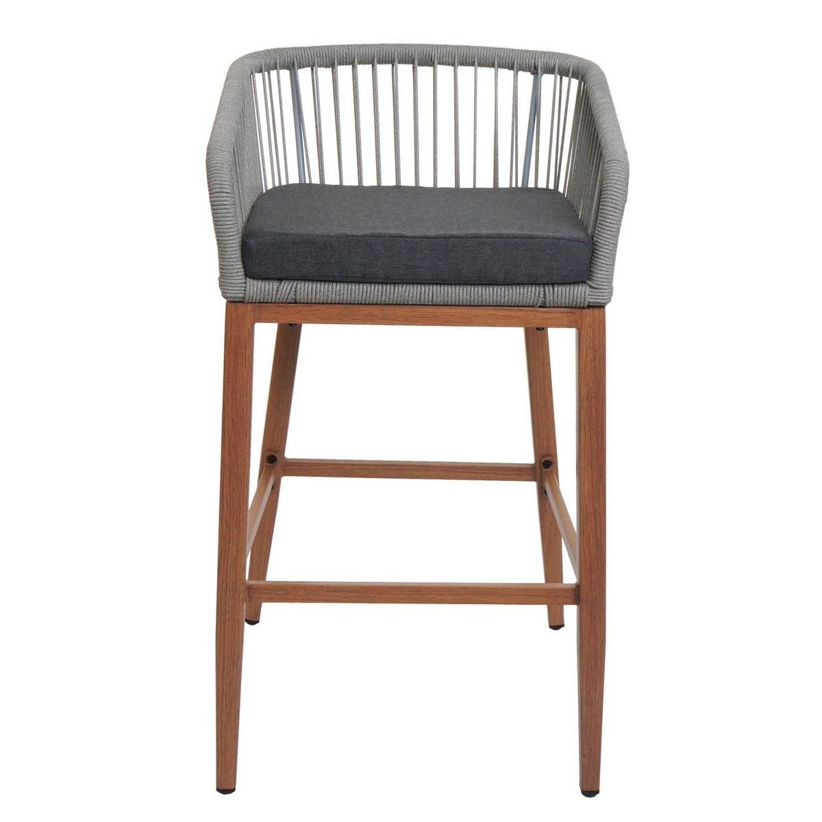 BARHOCKER Hellgrau, Dunkelgrau - Dunkelgrau/Hellgrau, Metall (51/92/53cm) - MCW