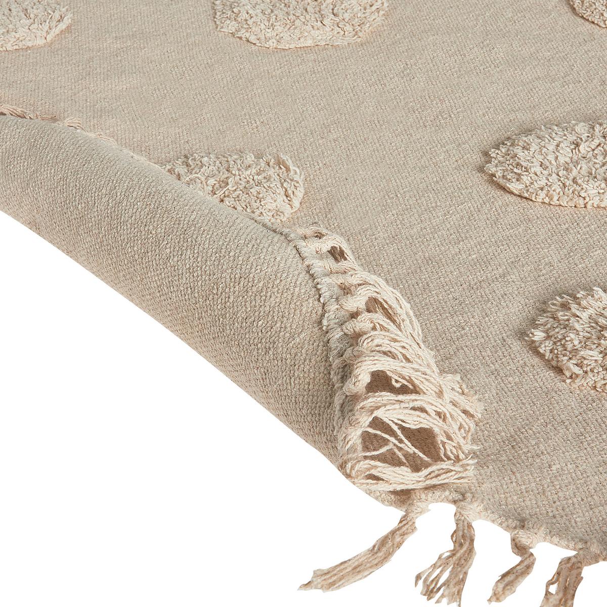 KINDERTEPPICH Beige 140 cm Baumwolle Wahar - Beige, Textil (140/140cm) - Beliani