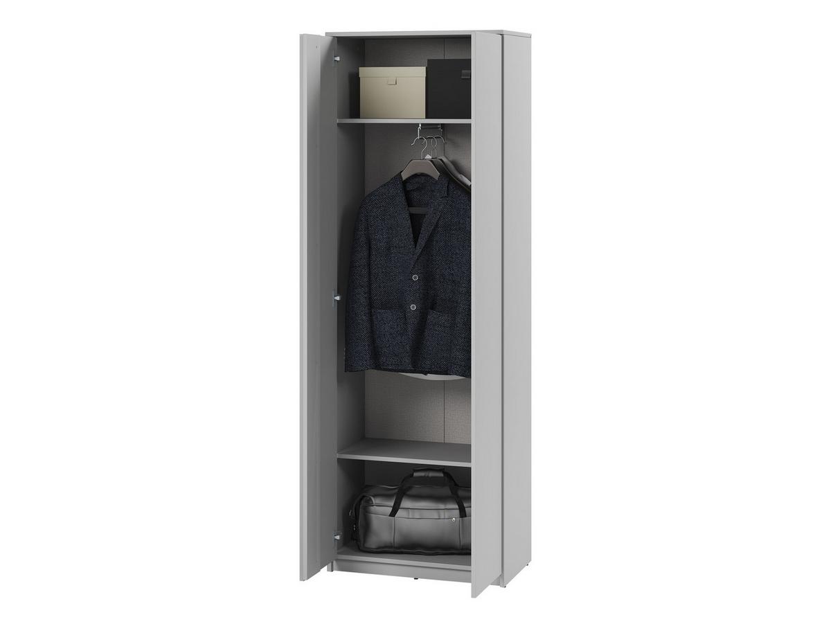 KLEIDERSCHRANK Simply SM01 - Weiß, Holzwerkstoff (69/200/40cm) - MIRJAN24