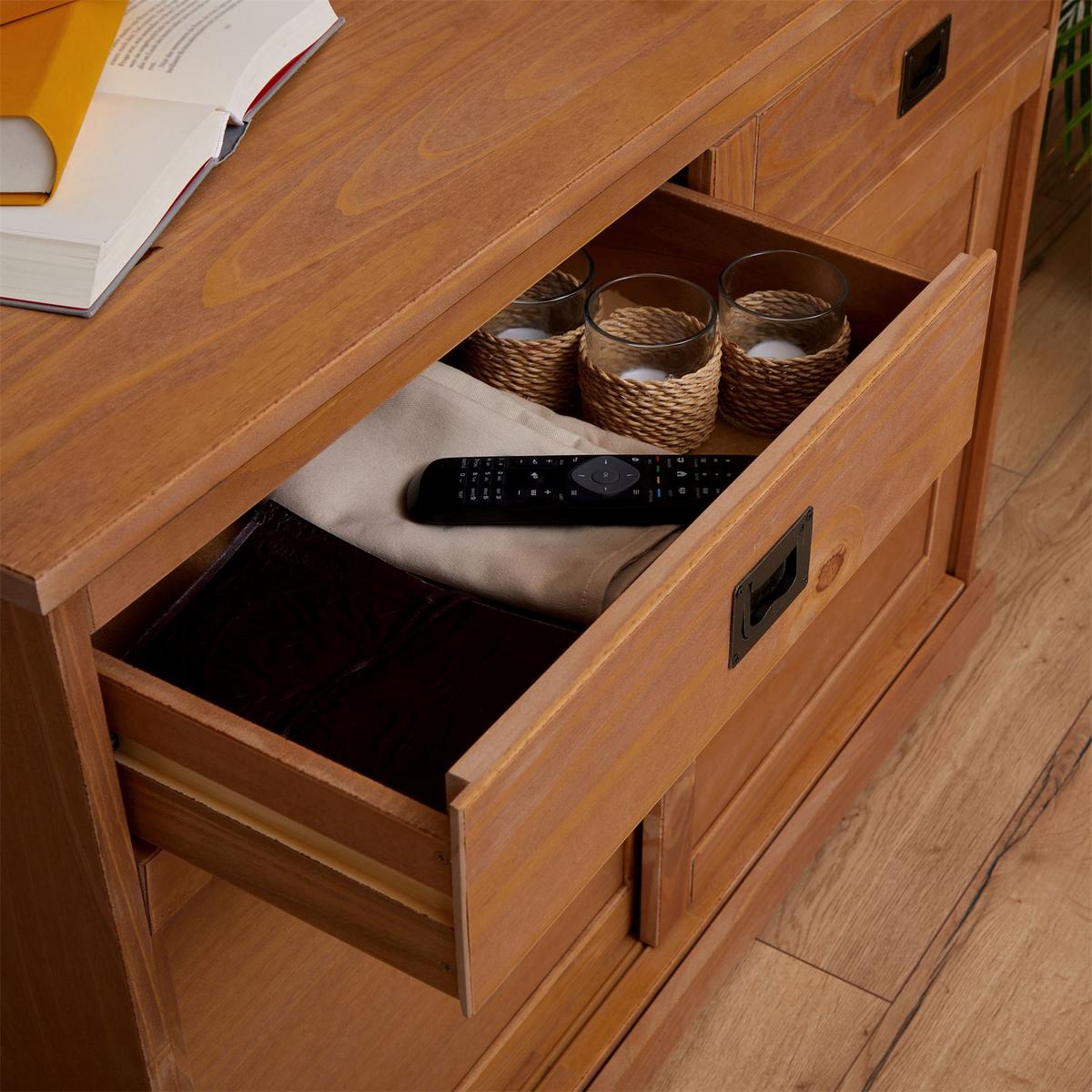 KOMMODE SAVONA braun - Braun, Holz (110/84/46cm) - IDIMEX