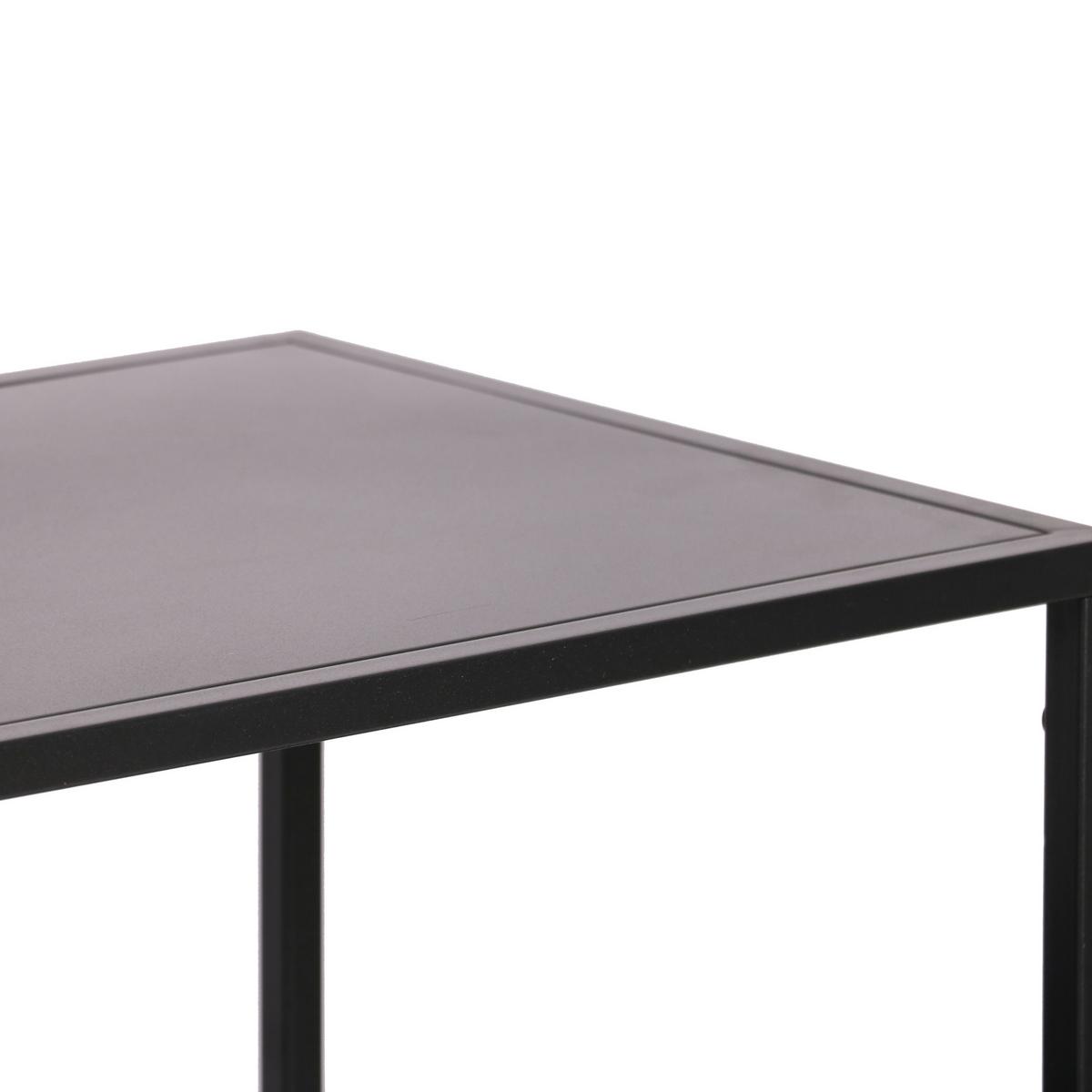 STANDREGAL Isojoki - Schwarz, Metall (120/87.5/35cm) - [en.casa]