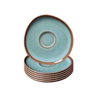 KAFFEEUNTERTASSEN Lave Glacé ø 15,2 cm 6er Set - Türkis, Keramik (15.2cm) - like.Villeroy & Boch