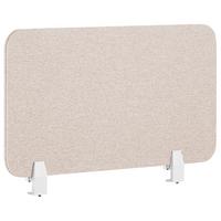 SCHREIBTISCHTRENNWAND 72 x 40 cm Beige Wally - Beige, Textil (72/40/2cm) - Beliani