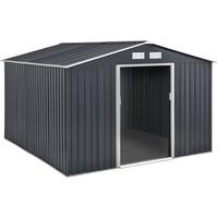 METALL-GARTENHAUS vegas Grau - Grau, Metall (277/202/255cm) - Habitat Garten