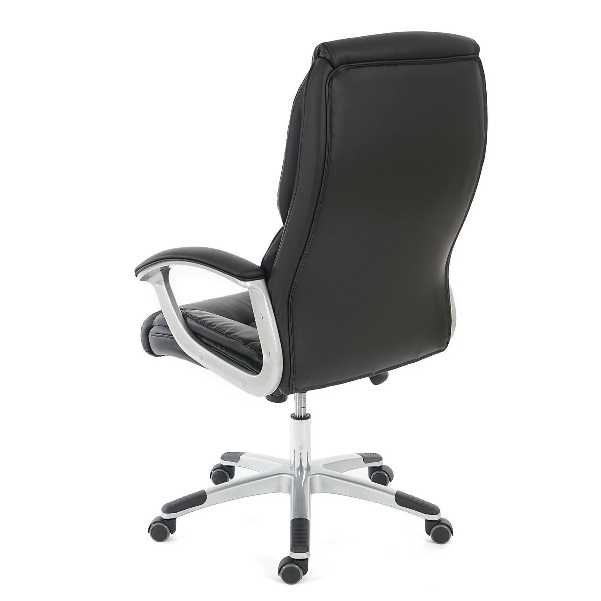 PROFI-BÜROSTUHL XXL Schwarz - Schwarz, Textil (68/125/77cm) - MCW