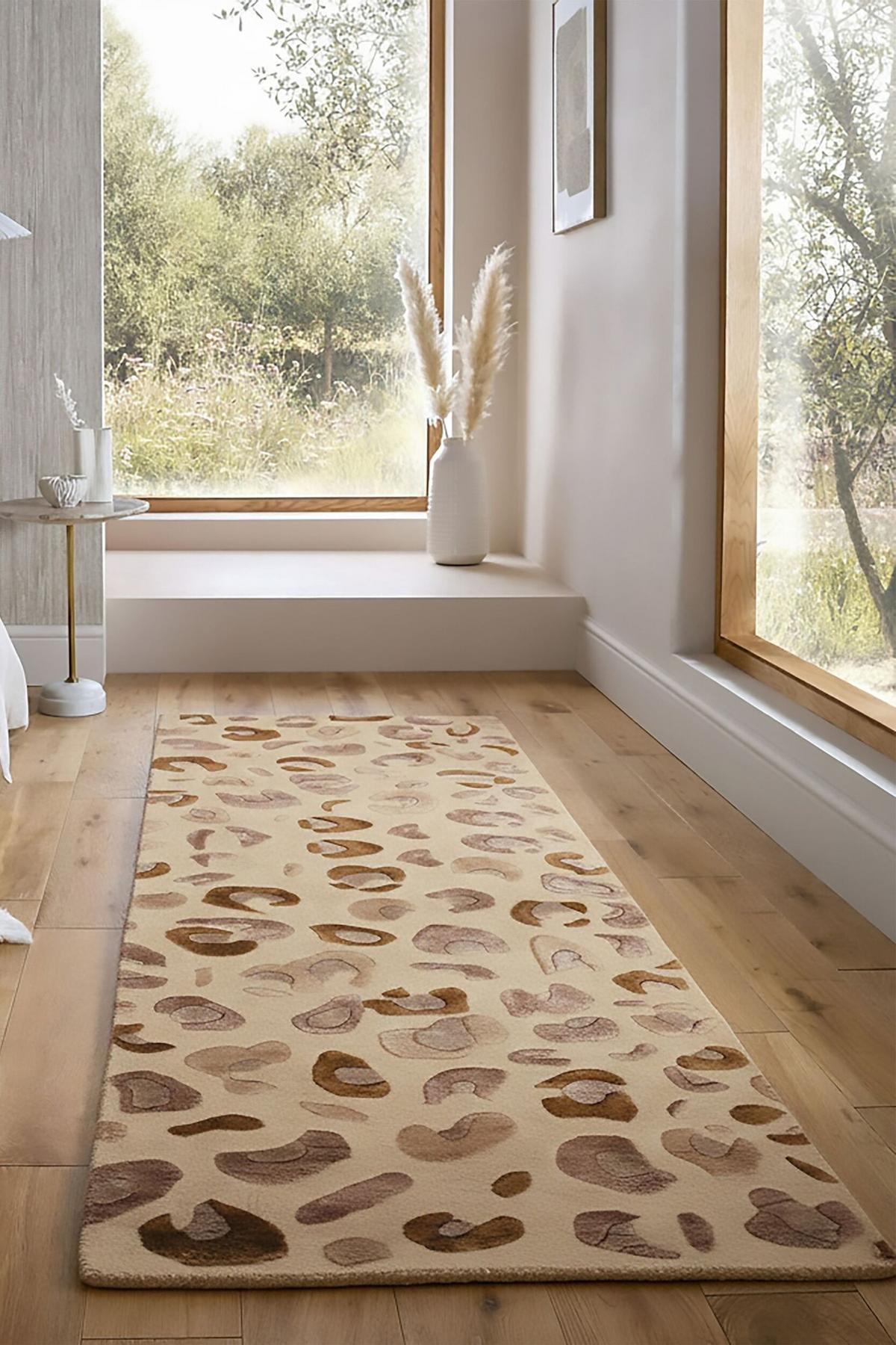 KURZFLORTEPPICH SABLE, mit Tier-Motiv, Natur, 80 x 230 cm - Beige, Textil (230/80cm) - KADIMA DESIGN