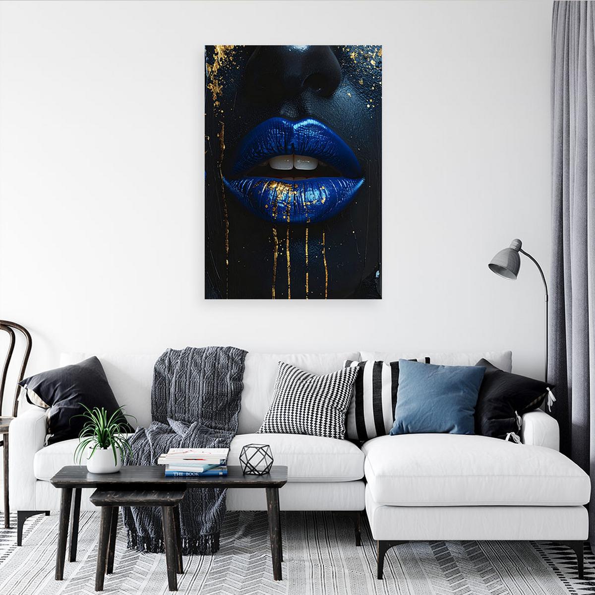 LEINWANDBILD Menschen & Charaktere 40x60cm - Blau, Textil (40/60cm) - Feeby