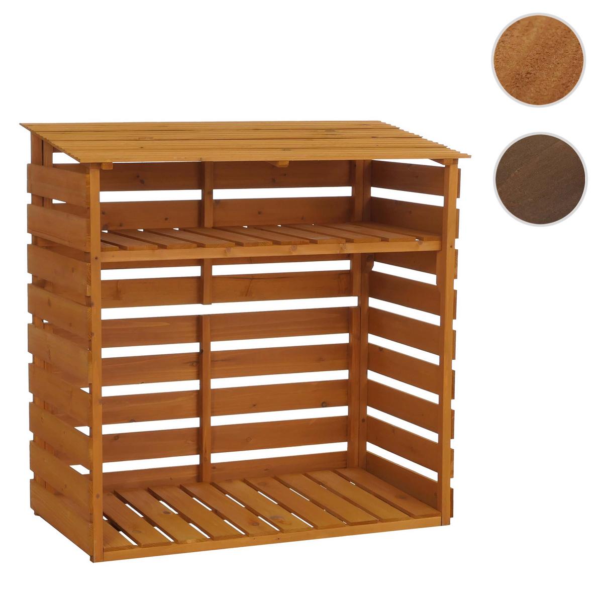 BRENNHOLZLAGER Beige - Beige, Holz (122/121/61cm) - MCW