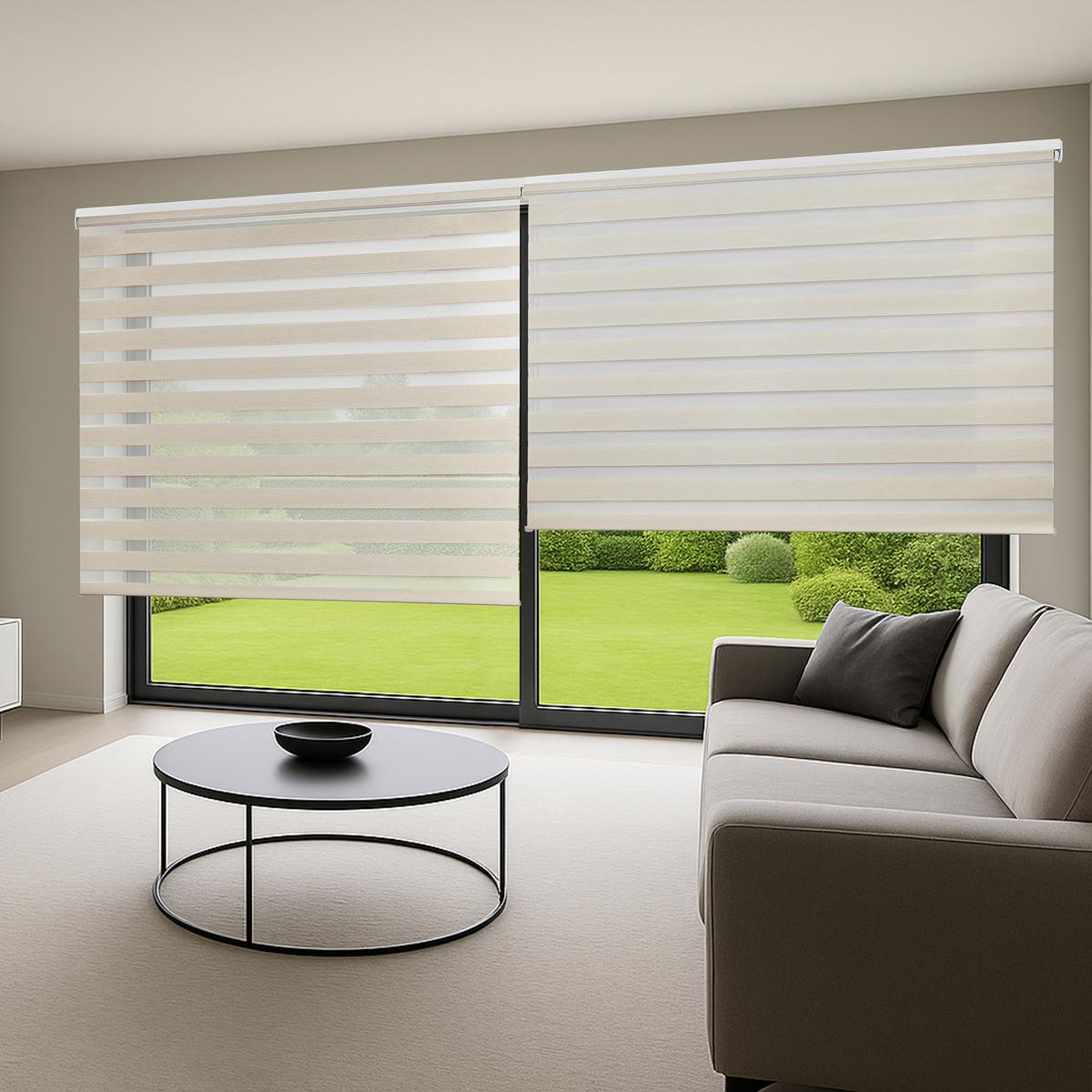 DOPPELROLLO Beige 180x180 cm - Beige, Kunststoff (180/180cm) - STORESDECO