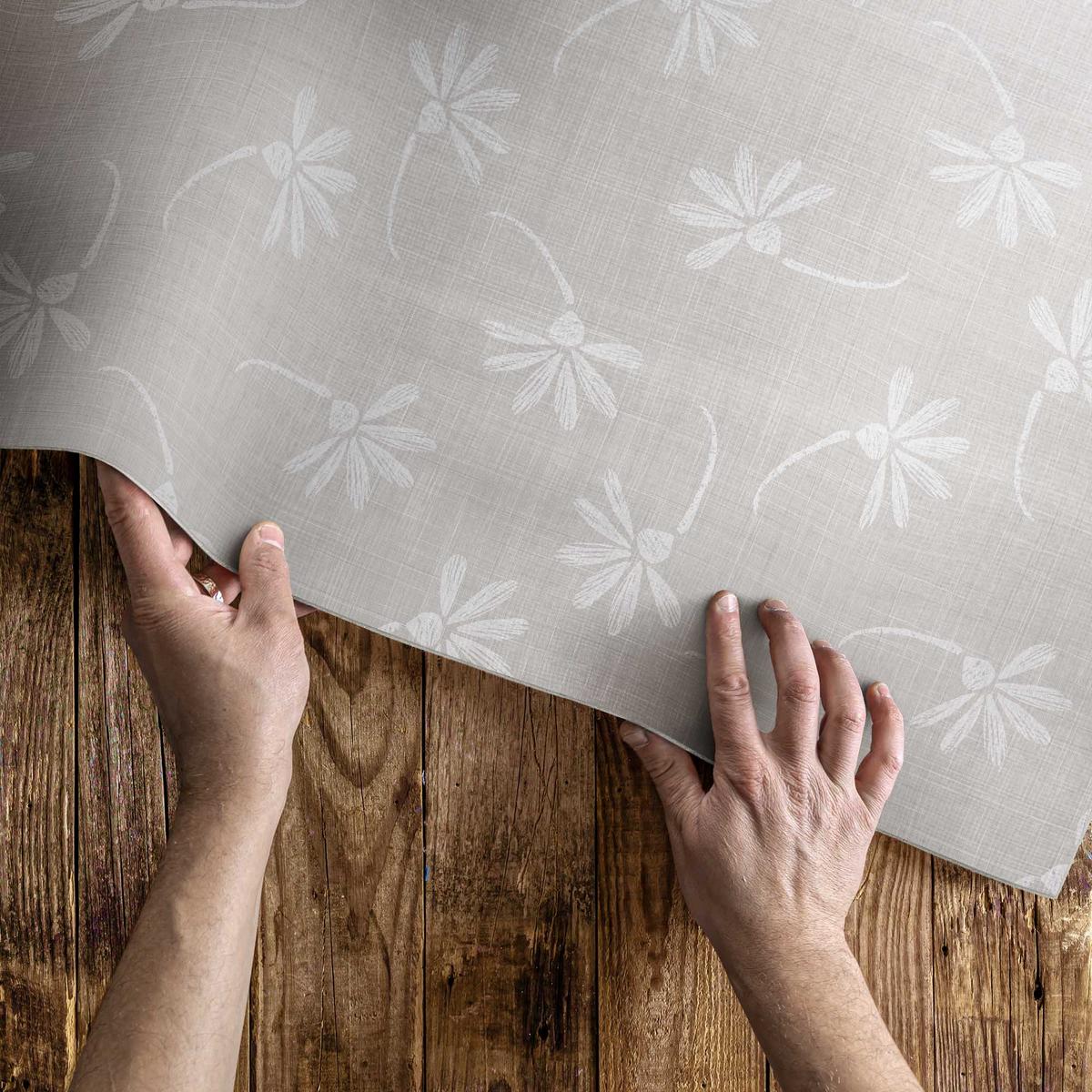 TEPPICH 100x150 cm Zarte Boho Gänseblümchen - Ecru, Kunststoff (100/150cm) - Wallfluent