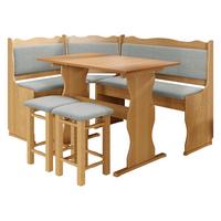 ECKBANKGRUPPE Mini - Erlefarben/Grau, Holz (145/87/105cm) - MIRJAN24