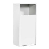 WÄSCHESCHRANK Der Wäschehüter - Weiß, Holzwerkstoff (41/95/40cm) - Mokebo