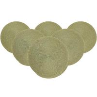 PLATZMATTEN Looma Hellgrün ø 36 cm 6er Set - Hellgrün, Kunststoff (36cm) - Ritzenhoff Breker